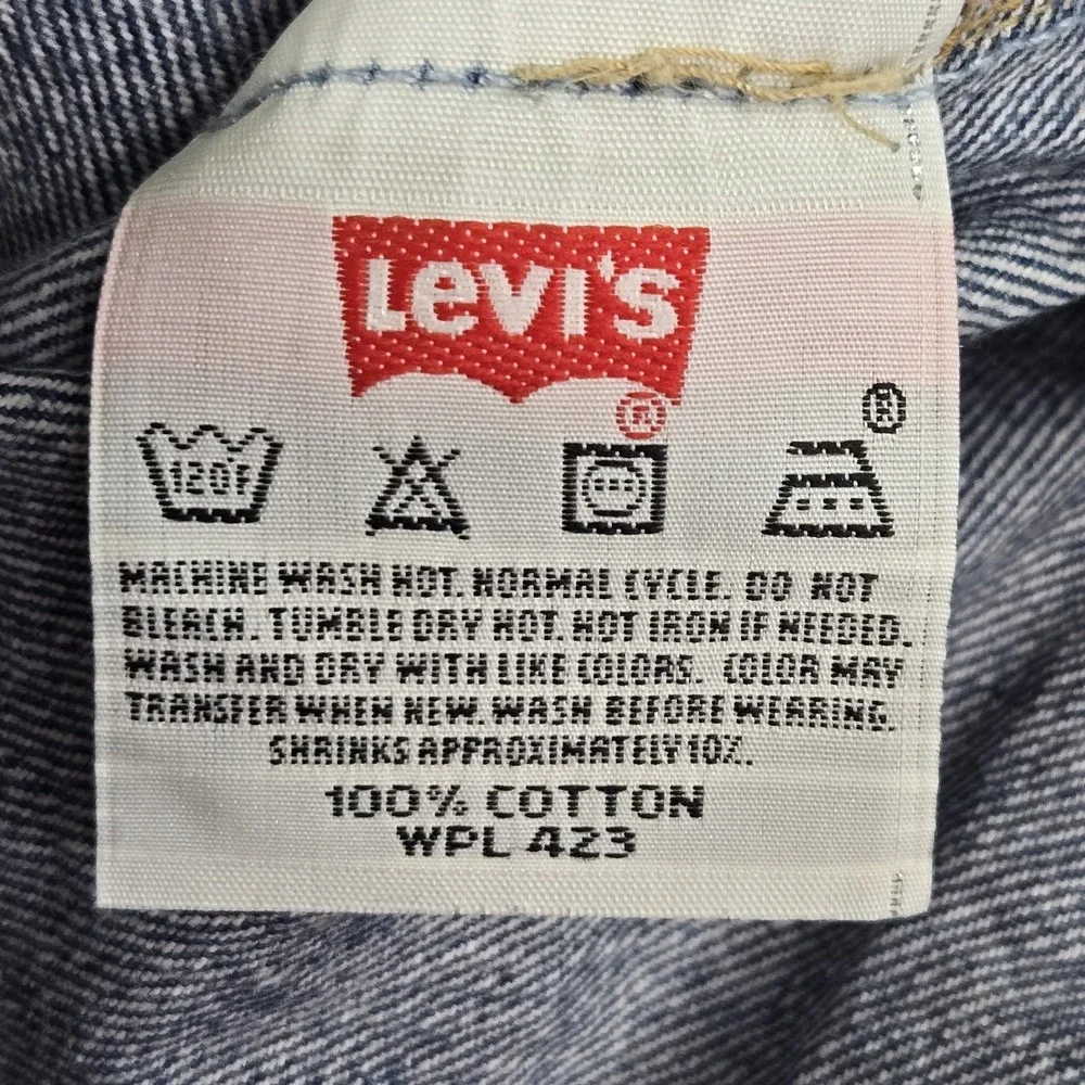 Levi's 501 Men Jeans 38X30 Blue Y2K Denim Original Fit Straight Button Fly READ